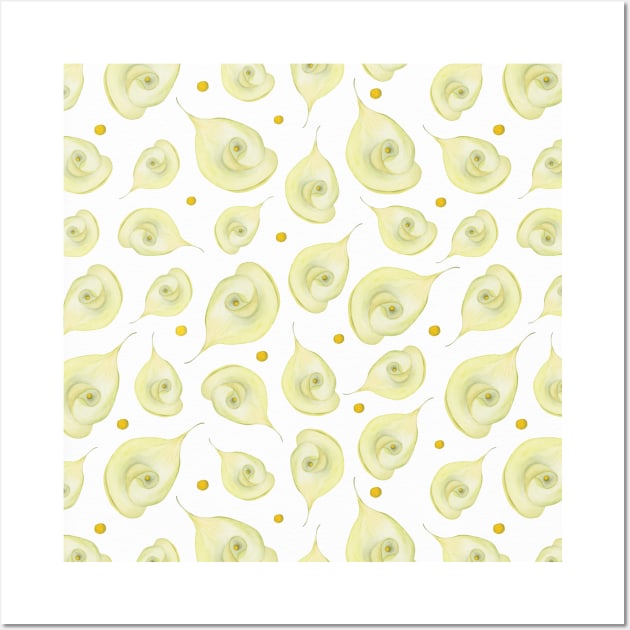 Delicate Flower Pattern Wall Art by VeraAlmeida